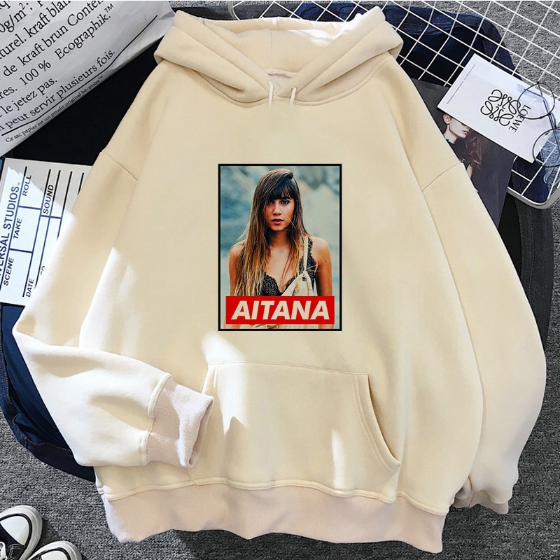 Aitana hoodies nam Ulzzang Hàn Quốc quần áo nam áo nỉ đồ họa
