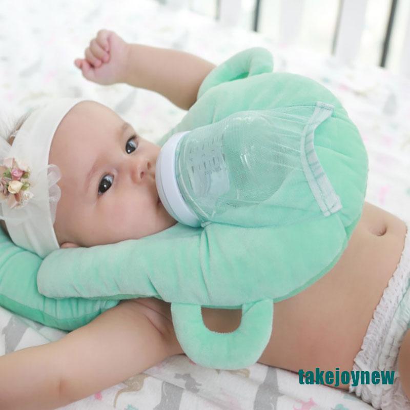 Gối cố định bình sữa cho bé chất liệu cotton có thể điều chỉnh tư thế
