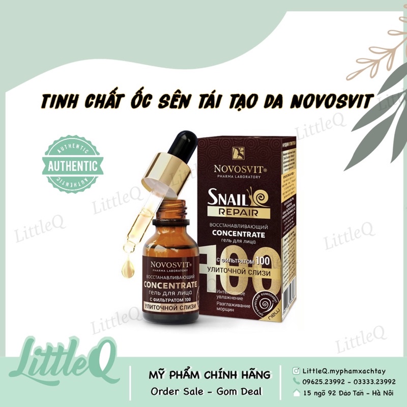 SERUM ỐC SÊN TÁI TẠO DA CHỐNG LÃO HOÁ NOVOSVIT