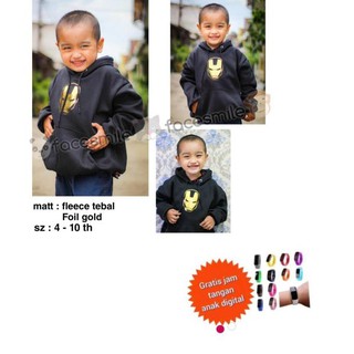 Áo khoác hoodie cho bé trai - Ironman Code 801