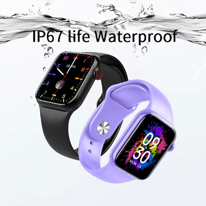 Đồng hồ thông minh IWO M26Plus Smart Watch hoàn toàn mới 1.77 inch màn hình vuông bluetooth gọi điện IP67 không thấm nước ở chế độ chờ lâu đồng hồ đo nhịp tim đo huyết áp theo dõi thể dục