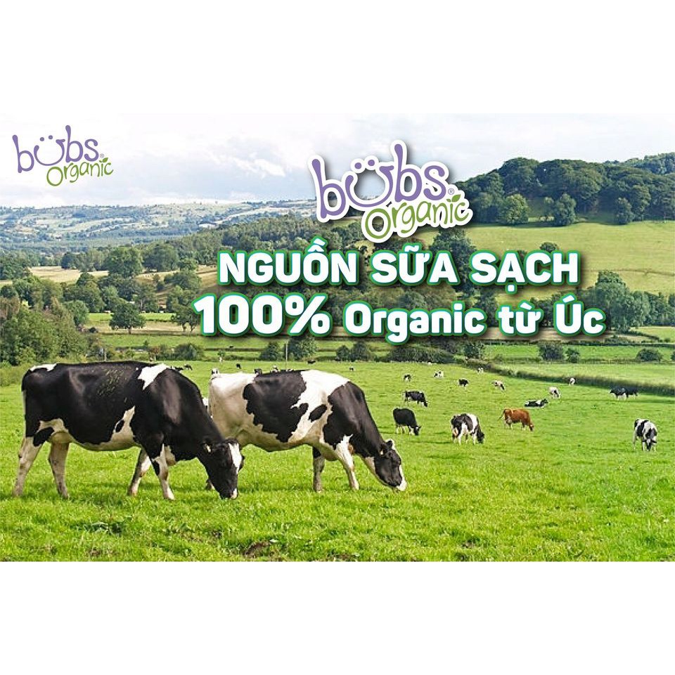 Sữa Bột Bò Hữu Cơ Bubs Organic Số 2 800g