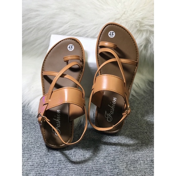 SANDAL ĐI BIỂN ĐẾ NÂU XỎ NGON CHÉO DÂY MẤU MỚI HOTTREND