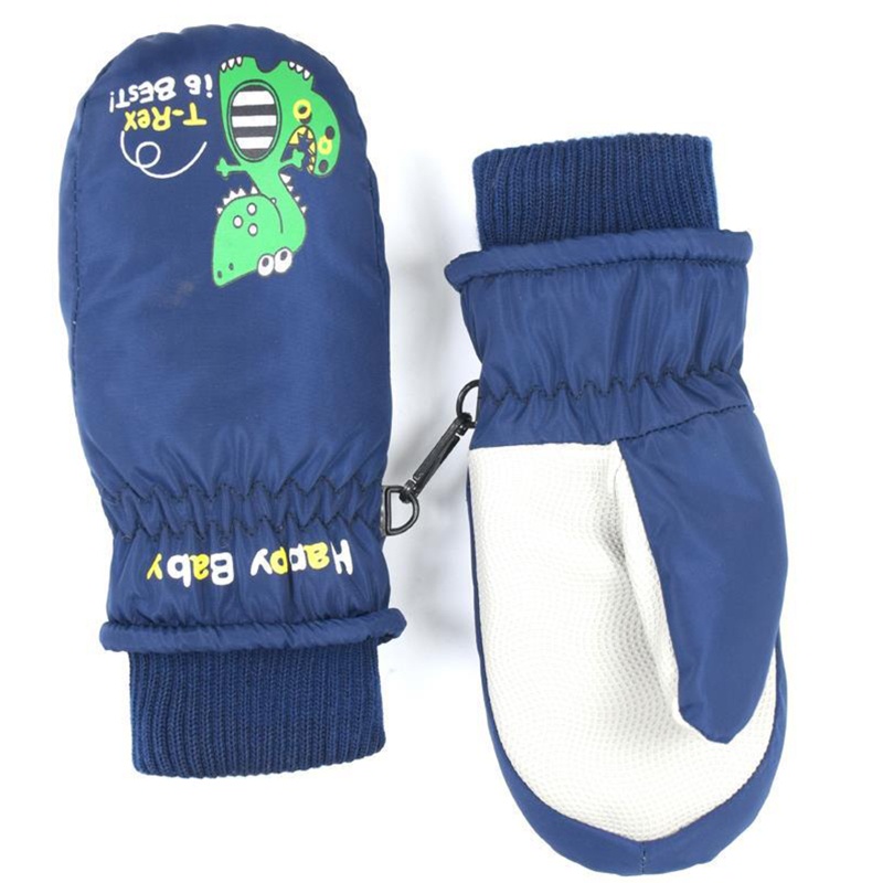 Găng Tay Trượt Tuyết Hở Ngón Thời Trang Cho Bé