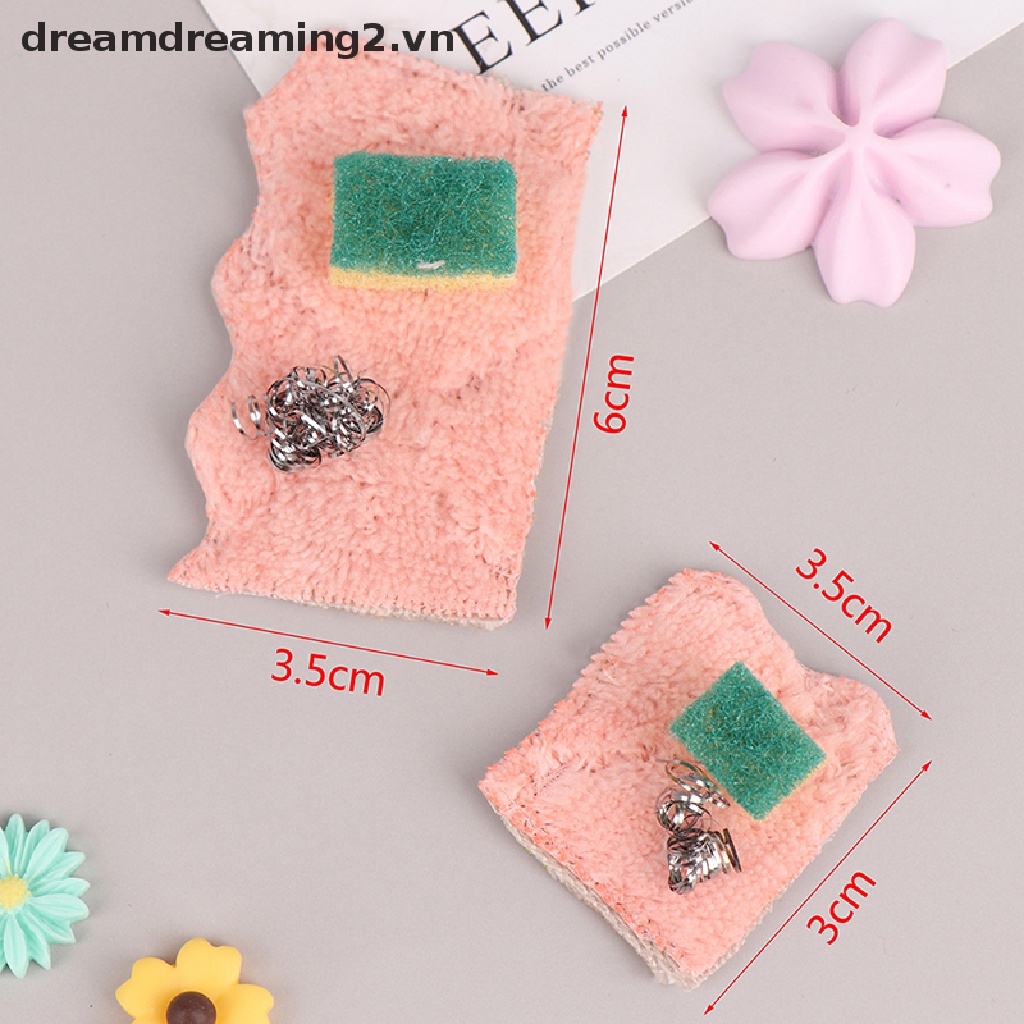 Bộ Dụng Cụ Rửa Chén mini Tỉ Lệ 1: 12 Cho Búp Bê