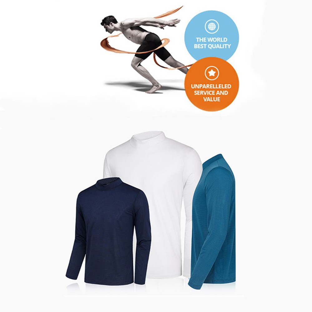 Áo Giữ Nhiệt Nam công nghệ sợi heattech giữ nhiệt tốt Áo Giữ Nhiệt Xuất Khẩu Hàn Quốc GN0163 (Xanh Đen) | BigBuy360 - bigbuy360.vn