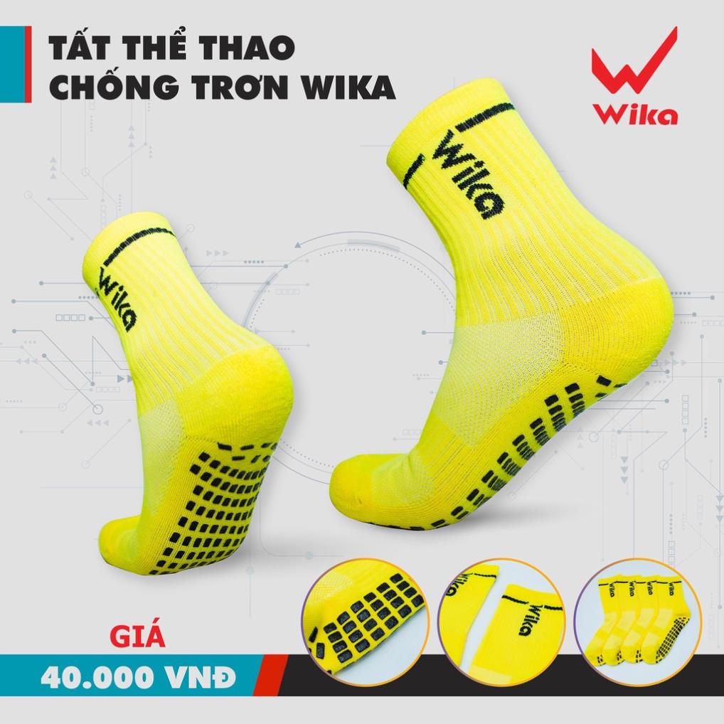 Tất thể thao chống trơn,vớ chống trượt,đá bóng,đá banh,bóng chuyền,tennis, hàng chính hãng Wika PRO sẵn hàng, đủ màu