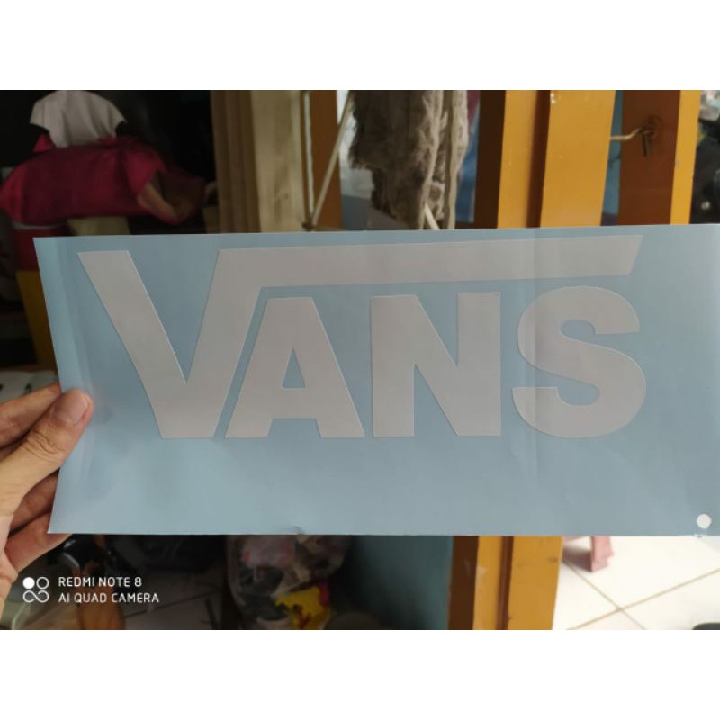 Sticker Logo Vans Dán Trang Trí Vali Laptop