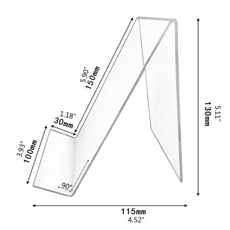Bộ 5 Giá Đỡ Máy Tính Bảng Bằng Acrylic Trong Suốt Tiện Dụng Cho Vẽ Tranh / Sách Nhạc Nghệ Thuật