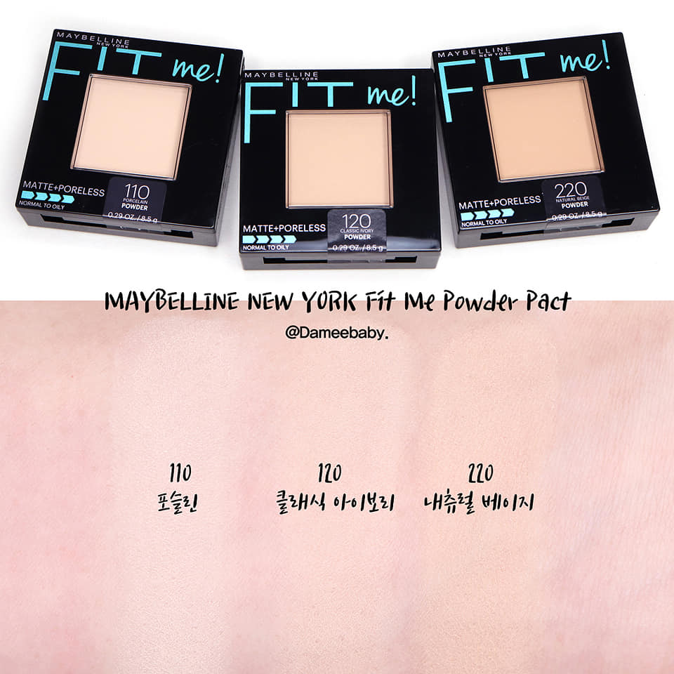 Phấn Phủ Mịn Nhẹ Kiềm Dầu Fit Me Matte Poreless Powder Maybelline New York 8.5g