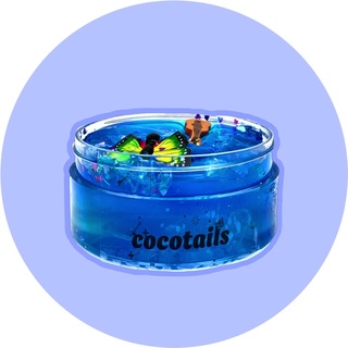 Slime trong COCOTAILS màu xanh nhũ lung linh