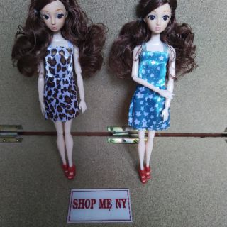 Set búp bê khớp và giường.