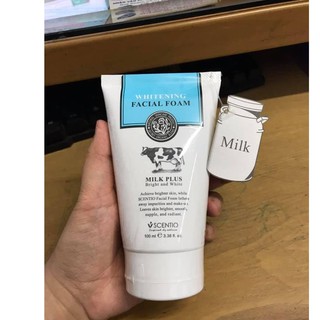 Sữa Rửa Mặt Sữa Bò Tươi Beauty Buffet Scentio Milk Plus Whitening Facial Foam Q10