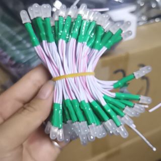 Led ruồi 5mm điện 5V -12V dây đồng (100b/bó)