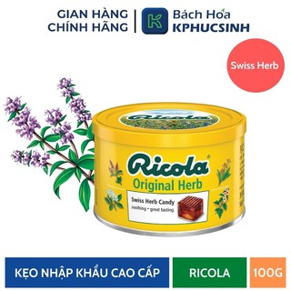 Kẹo thảo mộc Swiss Herb hiệu Ricola 100g KPHUCSINH - Hàng Chính Hãng