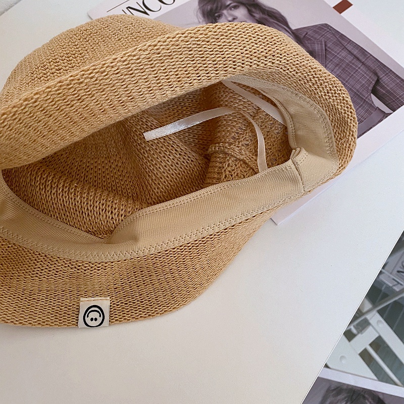 Mũ Bucket Bằng Cotton Lanh Thoáng Khí Phong Cách Nhật Bản Thời Trang Xuân Hè Cho Trẻ Em