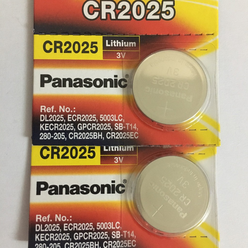 Pin CR2025 Panasonic vỉ 5 viên lithium 3V chính hãng
