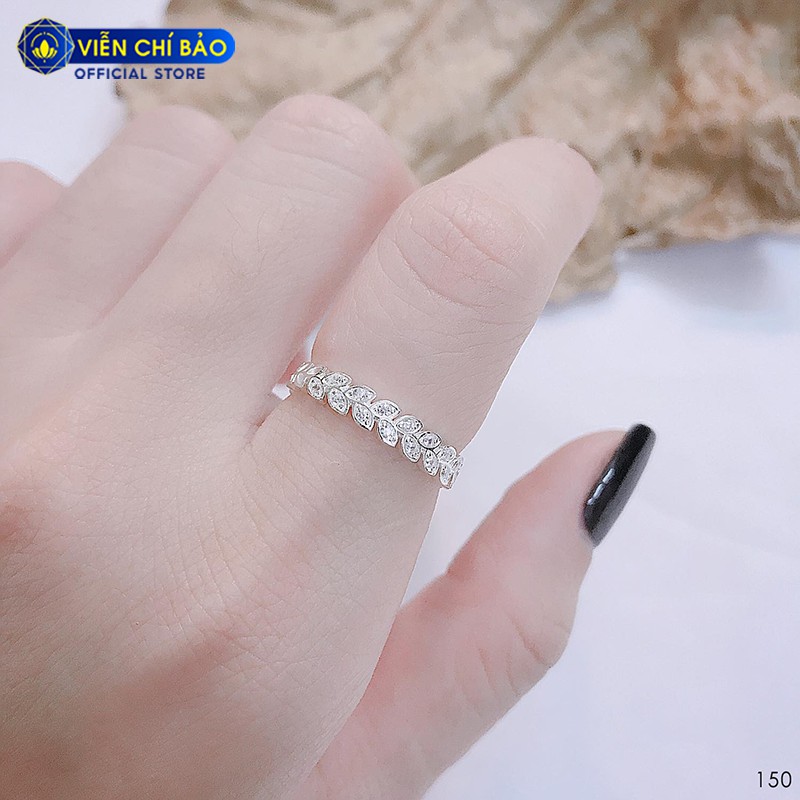 Nhẫn bạc nữ Nguyệt quế chất liệu bạc 925 thời trang phụ kiện trang sức nữ thương hiệu Viễn Chí Bảo N400665
