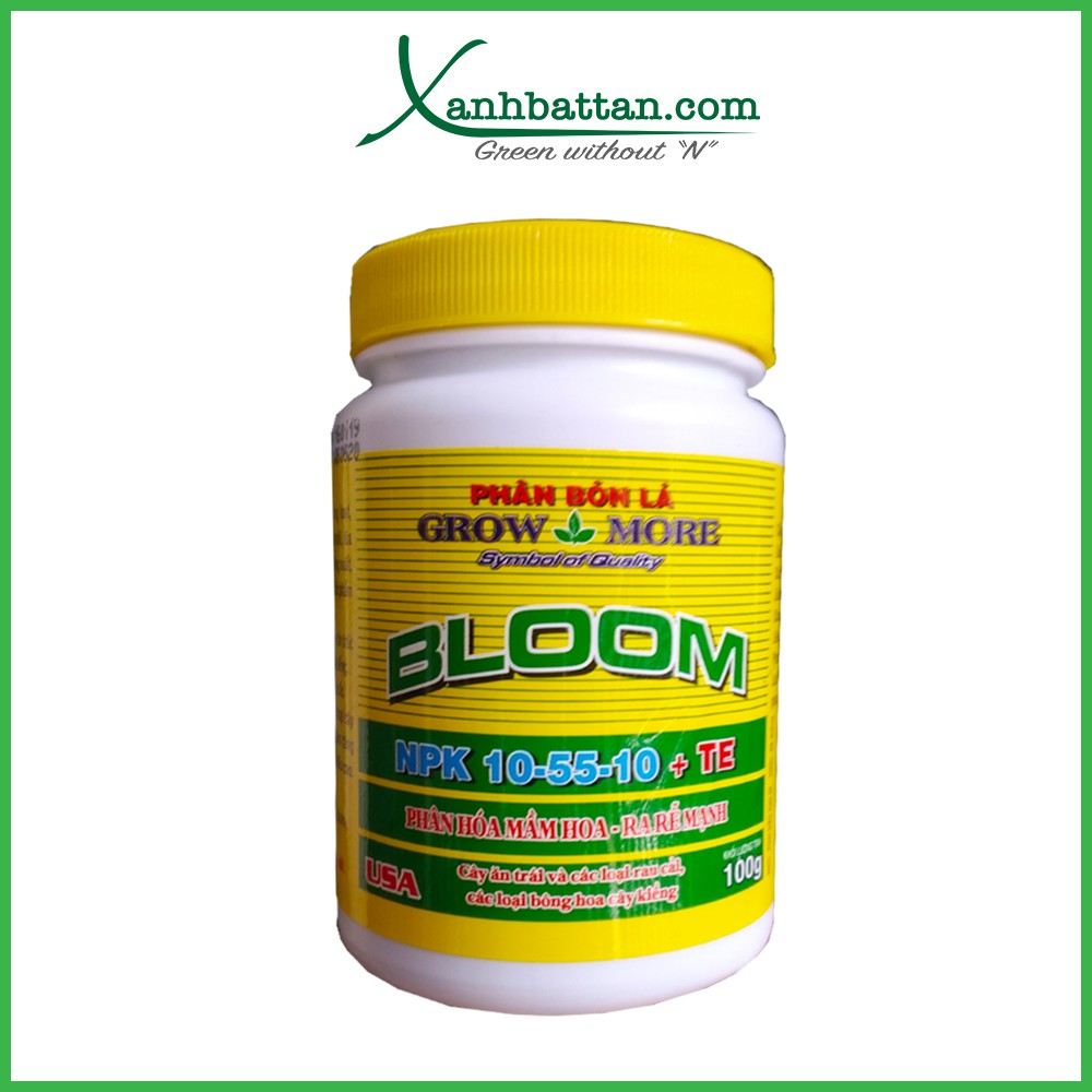 Phân Bón Kích Thích Ra Hoa Cho Lan Growmore Bloom 10-55-10 Lọ 100 Gram