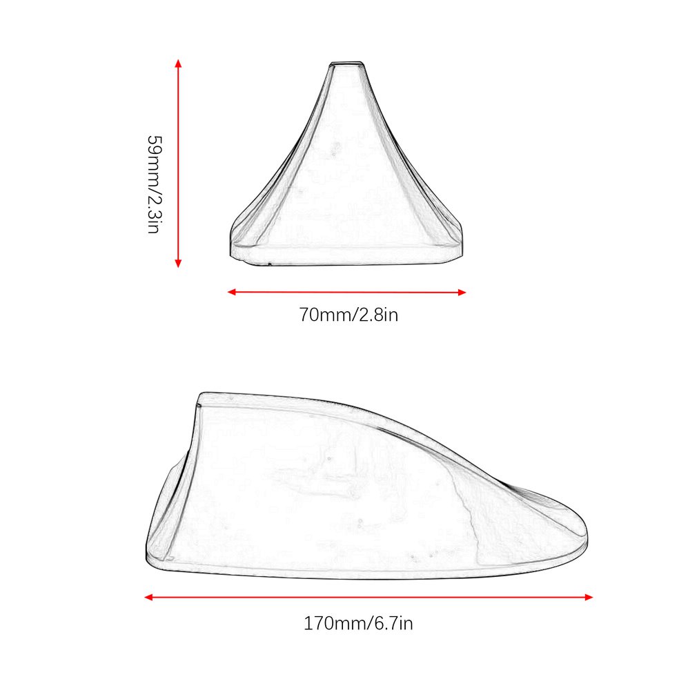 Ăng Ten Vây Cá Mập Gắn Nóc Xe Hơi Bảo Vệ Tín Hiệu FM Kiểu Vây Cá Mập Thông Dụng Cho Tất Cả Các Phong Cách Ô Tô | BigBuy360 - bigbuy360.vn