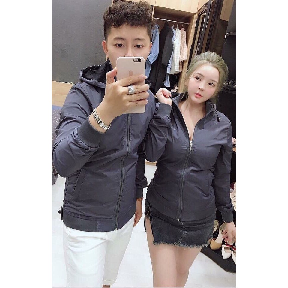 ÁO KHOÁC DÙ COUPLE TRƠN 3 MÀU