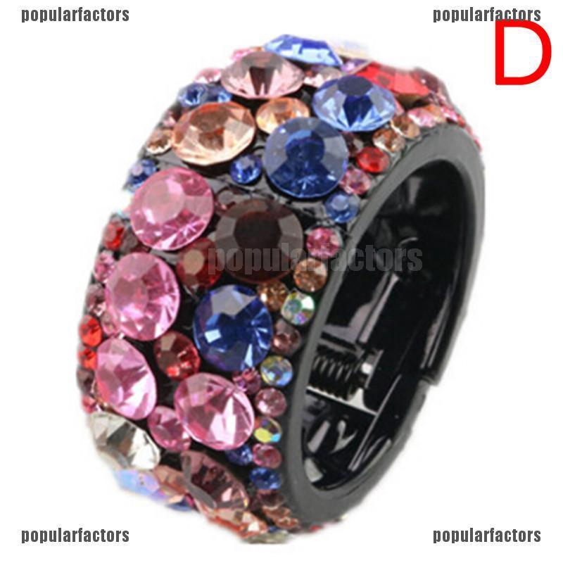 Kẹp Tóc Đuôi Ngựa Bằng Nhựa Pp Lấp Lánh