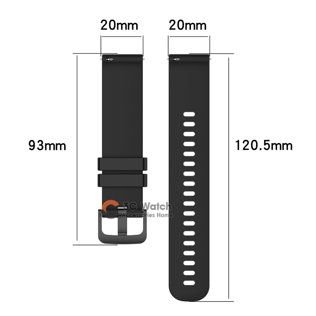 Dây Đeo Silicone Họa Tiết Sợi Carbon Cho Đồng Hồ Thông Minh Samsung Galaxy Watch 3/4 42mm 46mm 40mm 44mm Huawei Watch 3/GT2 22mm 20mm