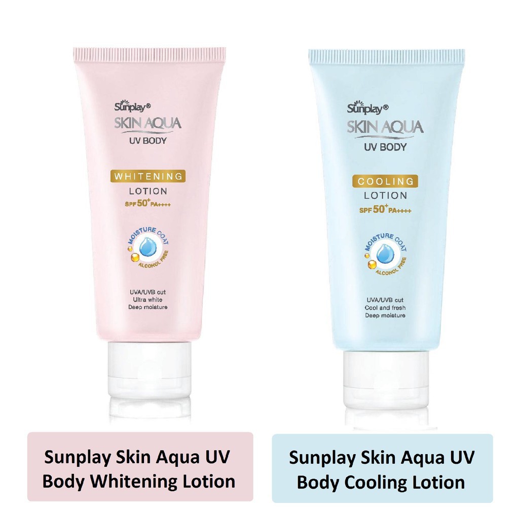 Kem chống nắng dưỡng thể trắng mịn Sunplay Skin Aqua UV Body Whitening Lotion SPF 50+ PA++++ (150g) | WebRaoVat - webraovat.net.vn