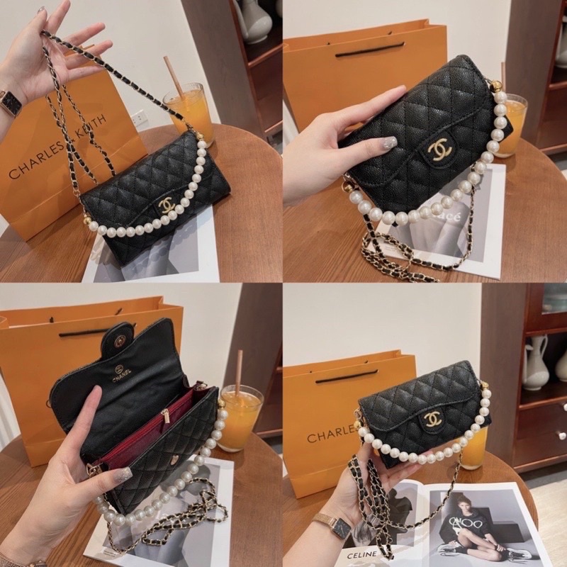 TÚI CN Quai Ngọc SIZE 20cm Mẫu Mới Da Sần, mã CN55