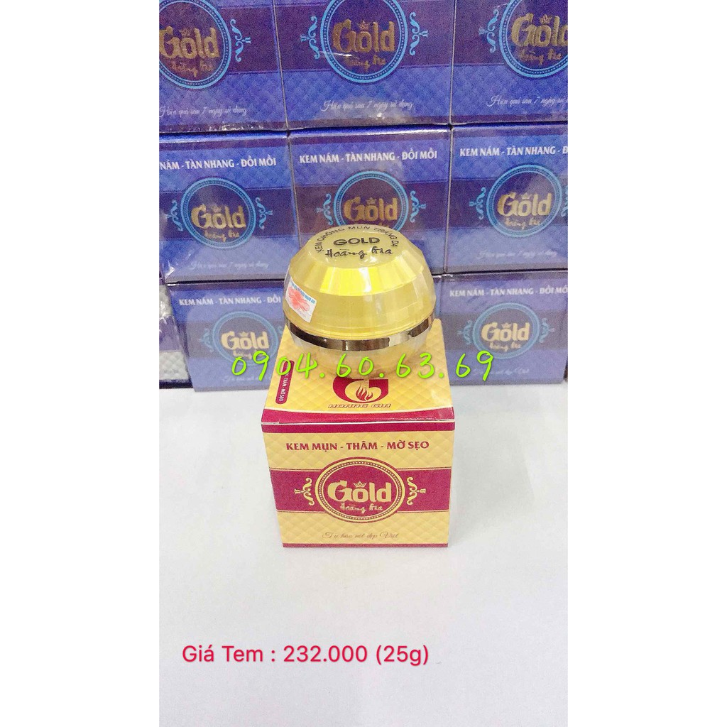 Kem Mụn Thâm Mờ Sẹo 25g GOLD HOÀNG GIA