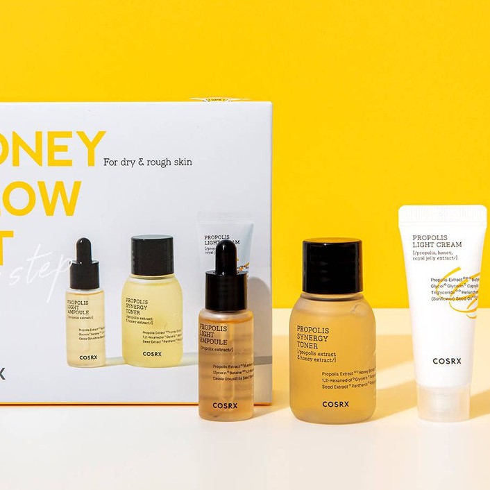 Combo Dịu Da, Chống Lão Hóa Cosrx Honey Glow Kit