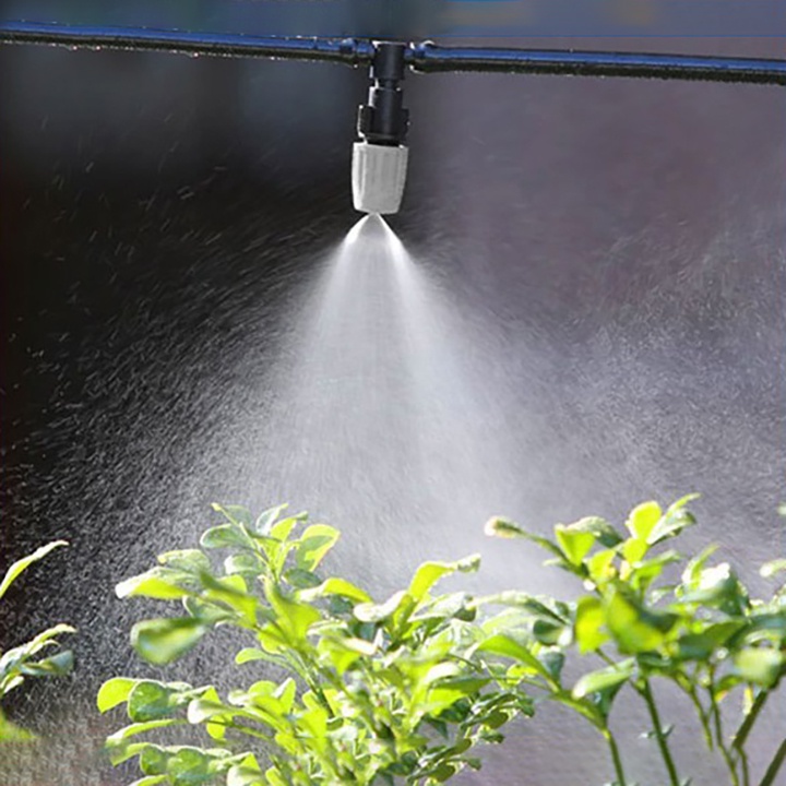 Trọn bộ tưới cây 12 đầu phun sương cam kèm 10m ống ldpe loại tốt - có thể tùy chọn số lượng béc và dây tưới