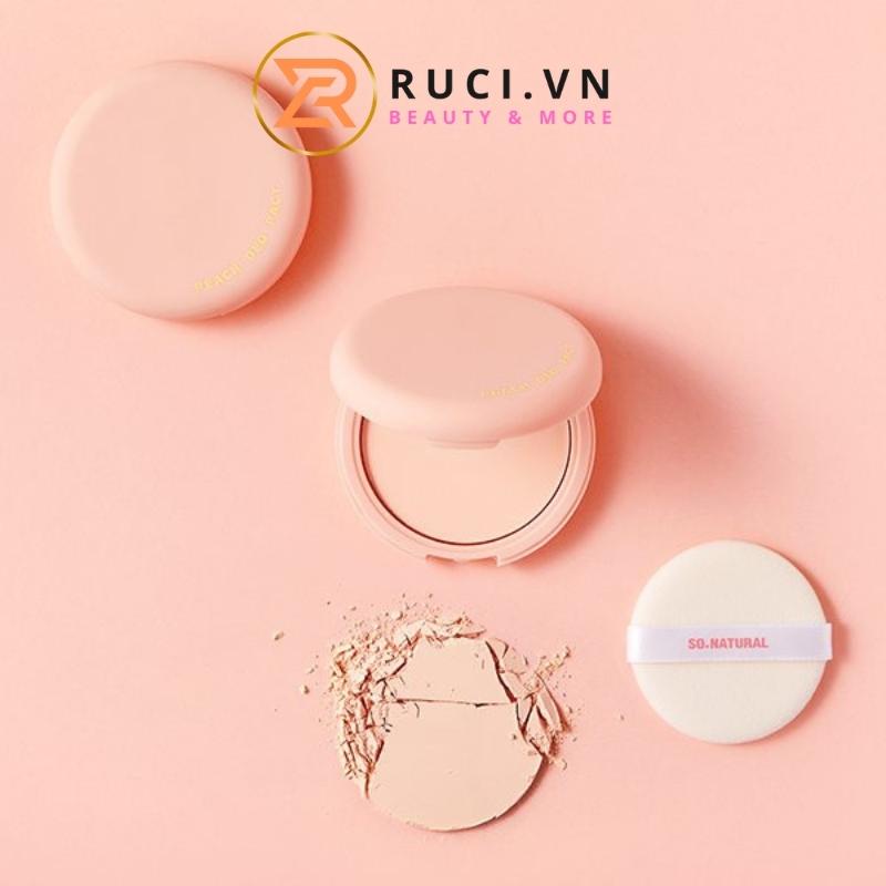 Phấn bột khô chiết xuất đào hỗ trợ giảm thâm làm sáng và hút mùi hôi vùng nách Peach Deo Pact So Natural 10gram PhNc01