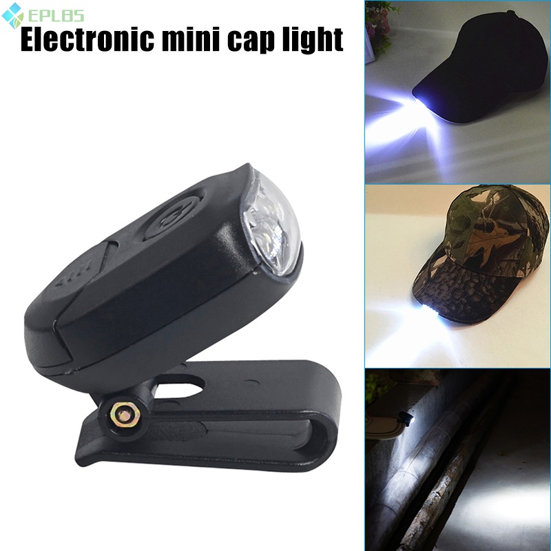 Đèn Led 3 Bóng Gắn Mũ Lưỡi Trai Có Thể Xoay Tiện Dụng