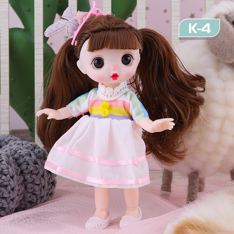 17Cm Búp Bê Barbie Đồ Chơi Có Quần Áo Và Giày đồ choi cho bé gái búp bê barbie gái Búp Bê Đồ Chơi Dễ Thương Xinh Xắn 13 Khớp Dành