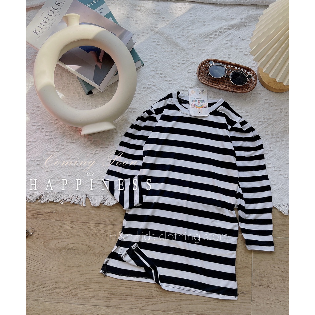 Váy body kẻ ngang cho bé