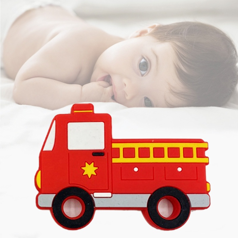 Đồ Chơi Ngậm Nướu Bằng Silicon Họa Tiết Hoạt Hình Động Cơ Gặm Nướu Cho Bé Sơ Sinh