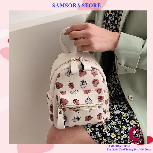 Balo mini nữ đi chơi du lịch đeo vai đi học phong cách hàn quốc Samsora store - BL2115