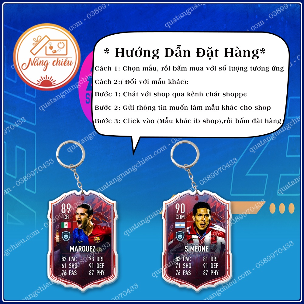 Móc khóa thẻ cầu thủ - Toure, Lucio, Crouch, Kuyt ☘️MÓC KHÓA THẺ CẦU THỦ☘️