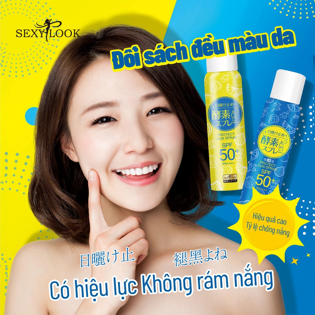 Xịt Chống Nắng Lên Men SEXYLOOK SPF50+ PA++++ 100ml | BigBuy360 - bigbuy360.vn