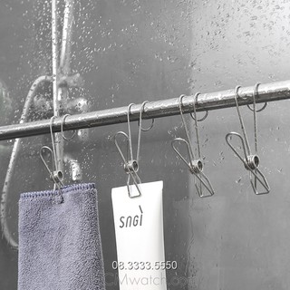 Móc Kẹp Treo Đồ Phơi Quần Áo Đa Năng INOX