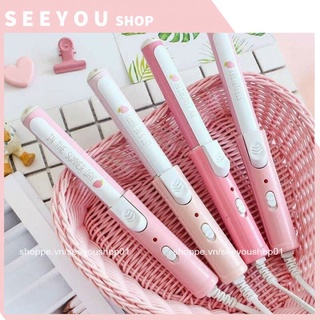 [ Lỗi hoàn ti.ền ] Máy Uốn Tóc Xoăn Mini Tạo Kiểu Nhỏ Gọn Tiện Lợi Kèm Hộp Nhựa