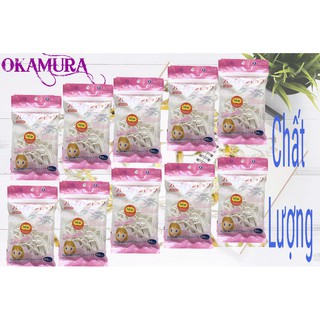Okamura_ combo 10 gói tăm chỉ kẽ răng cao cấp nhật bản okamura