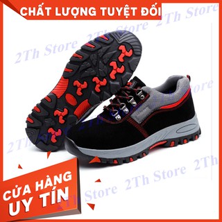 Giày Bảo Hộ Lao Động Nam Nữ Kiểu Thể Thao- Mũi Thép, Đế Lót Thép 2 TH- 059