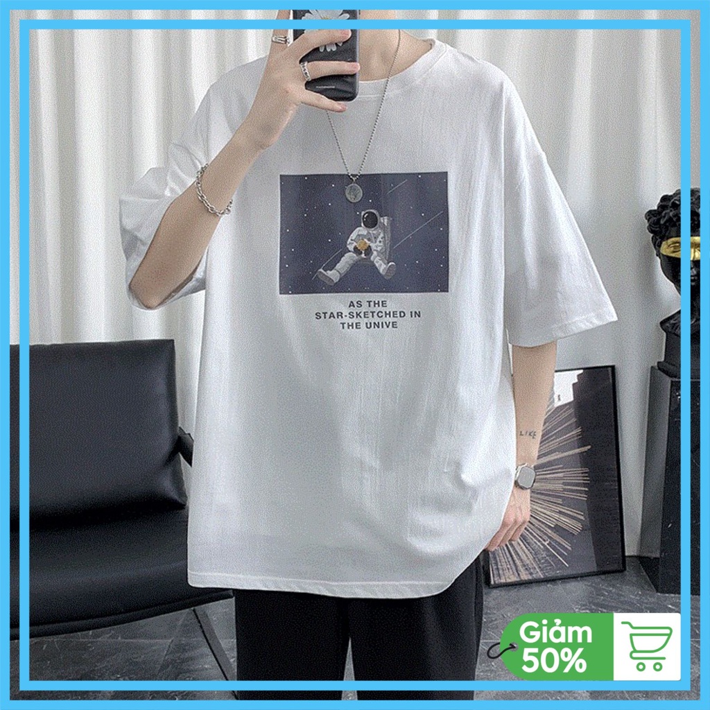 Áo thun tay lỡ nam nữ form rộng A83 ,Áo phông nữ nam ovesize chất cotton siêu đẹp unisex Phi Hành Zza | BigBuy360 - bigbuy360.vn