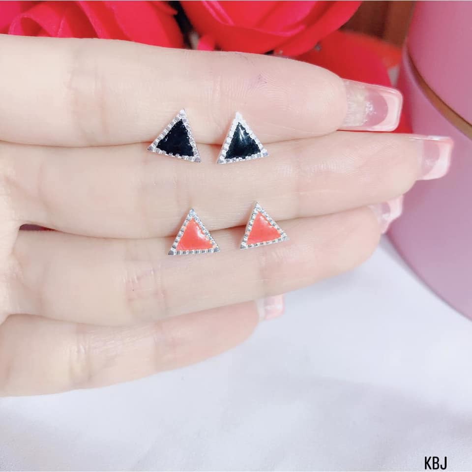 bông tai bạc nữ , kiểu dáng nụ , ôm sát trai , các icoi ngộ nghĩnh dễ thương