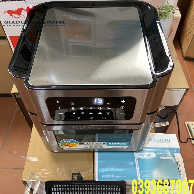 🍇NỒI CHIÊN KHÔNG DẦU ĐIỆN TỬ KORICHI KRC-6199