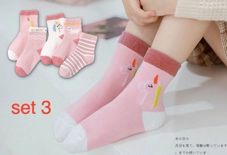 Set 5 đôi tất trẻ em xuất hàn