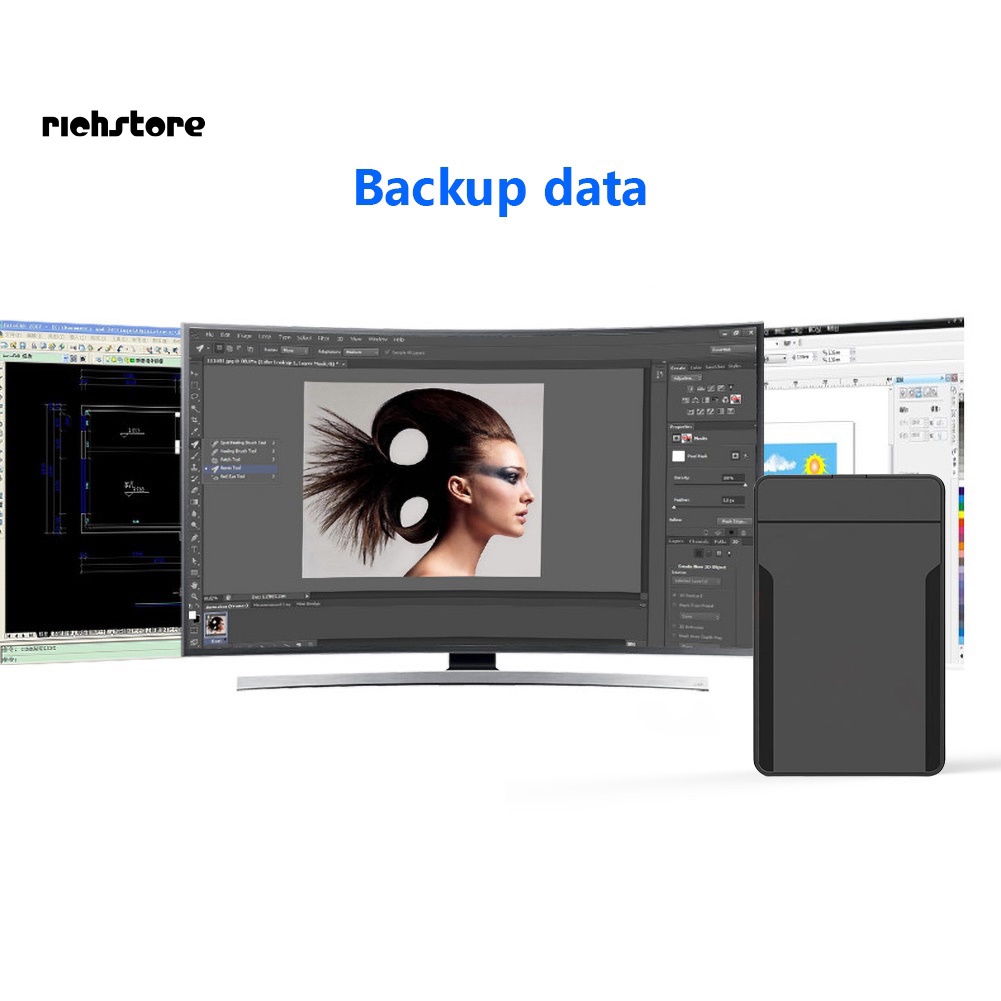 Hộp Đựng Ổ Cứng Ngoài Xdnccx USB3.0 / 2.0 2.5 Inch SATA SSD Cho Laptop | BigBuy360 - bigbuy360.vn