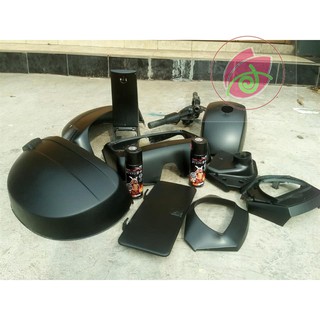 COMBO 109A SƠN SAMURAI MÀU ĐEN NHÁM , MÀU ĐEN MỜ 29/109A